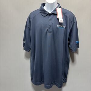 Cutter & Buck Polo Shirt CB DryTec NWT XXL Navy ABC Supply Co. Founders Celeb